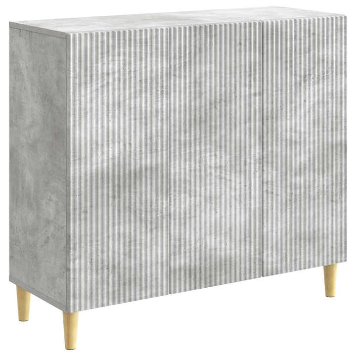 Sideboard Betongrå 89 x 34,5 x 80 cm Konstrueret træ