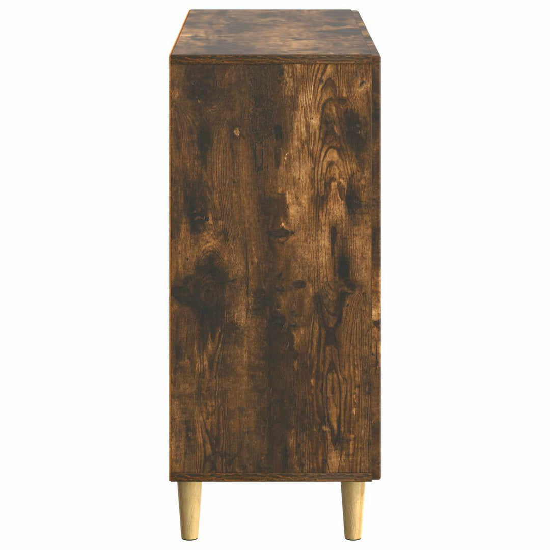 Sideboard Røget eg 89 x 34,5 x 80 cm Konstrueret træ
