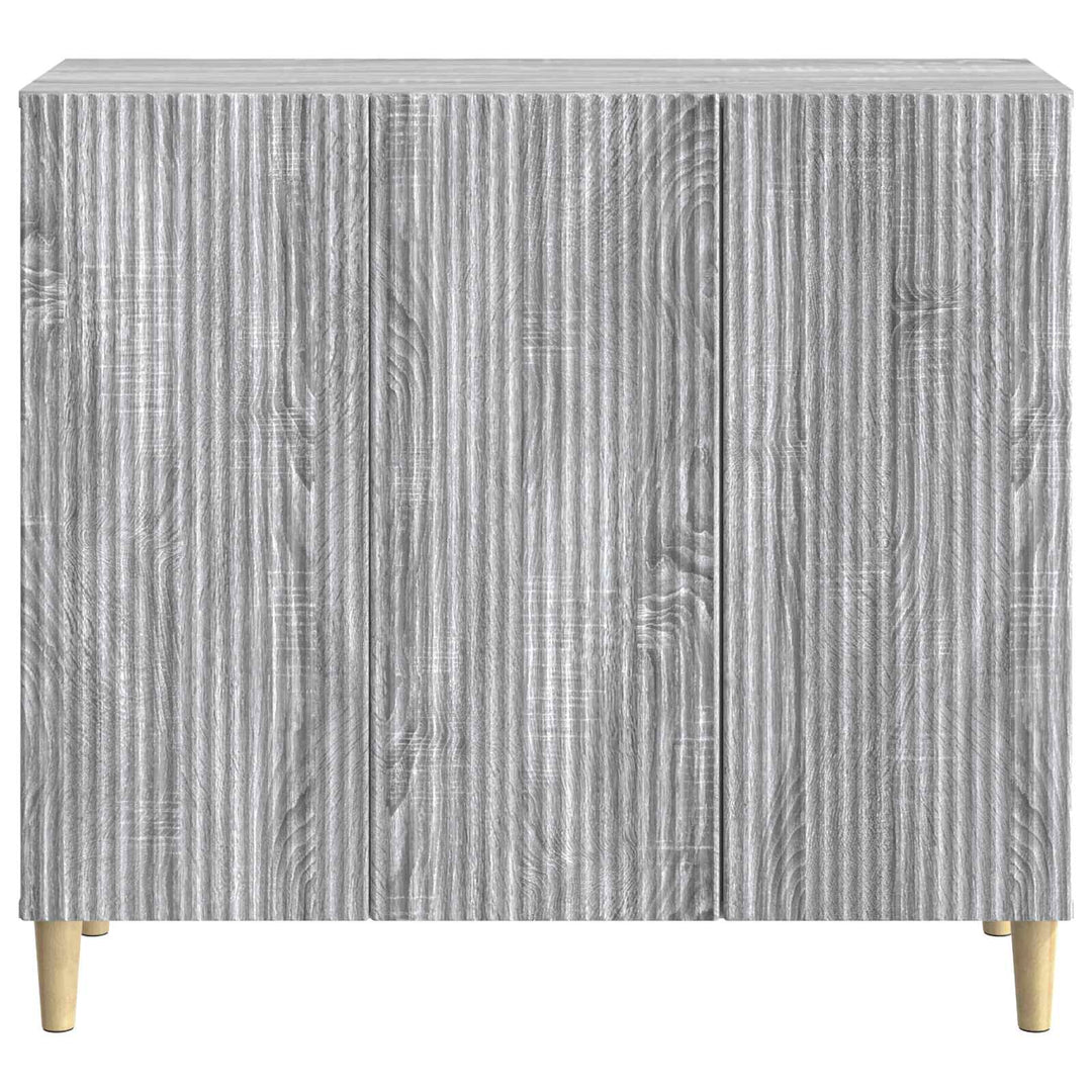 Sideboard Grå sonoma-eg 89 x 34,5 x 80 cm Konstrueret træ