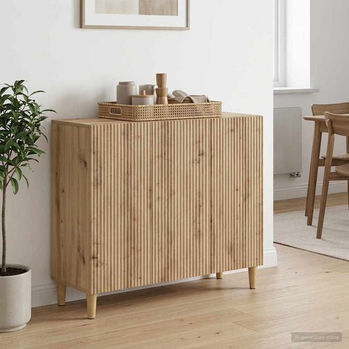 Sideboard Artisan-eg 89 x 34,5 x 80 cm Konstrueret træ