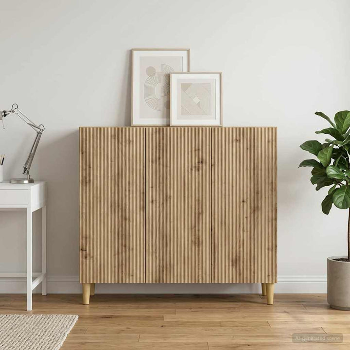 Sideboard Artisan-eg 89 x 34,5 x 80 cm Konstrueret træ