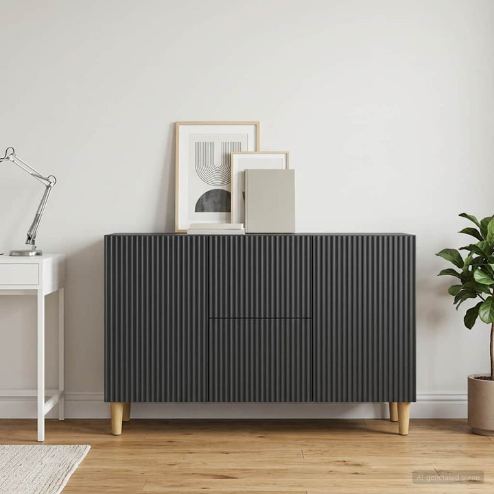 Sideboard Sort 89 x 34,5 x 60 cm Konstrueret træ