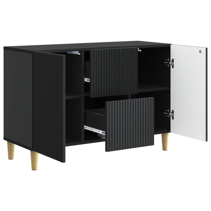 Sideboard Sort 89 x 34,5 x 60 cm Konstrueret træ