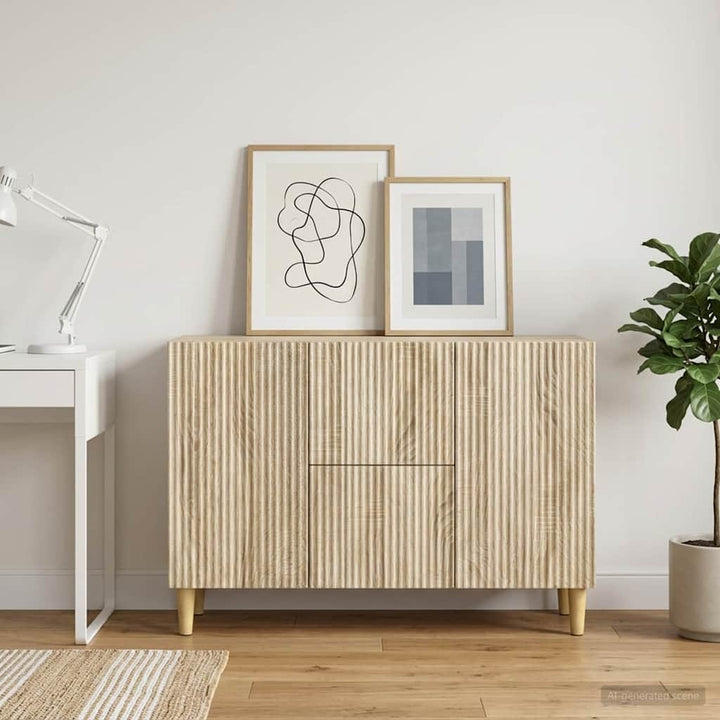 Sideboard Sonoma-eg 89 x 34,5 x 60 cm Konstrueret træ