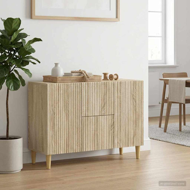 Sideboard Sonoma-eg 89 x 34,5 x 60 cm Konstrueret træ