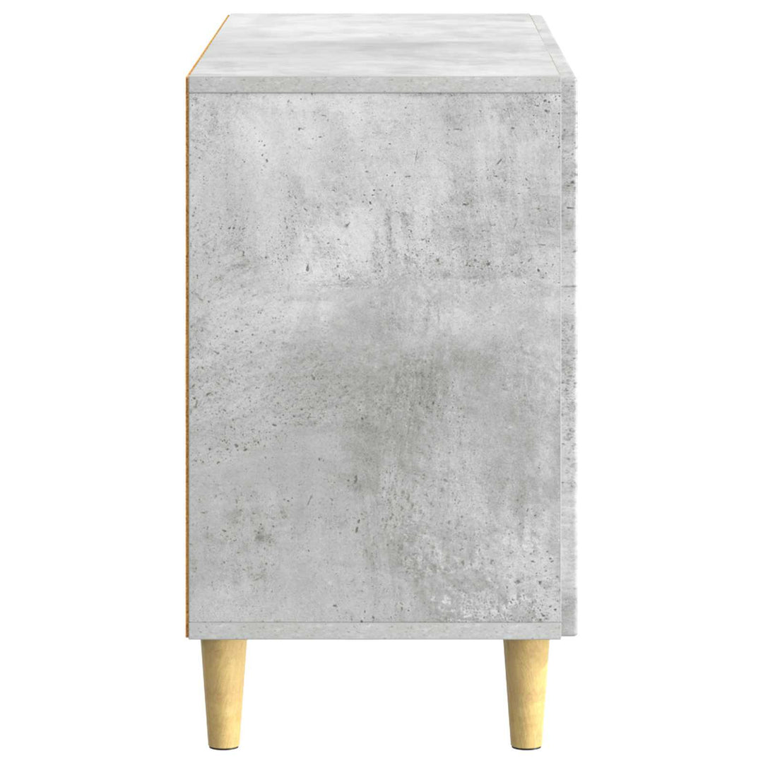 Sideboard med skuffe Betongrå 89 x 34,5 x 60 cm Konstrueret træ