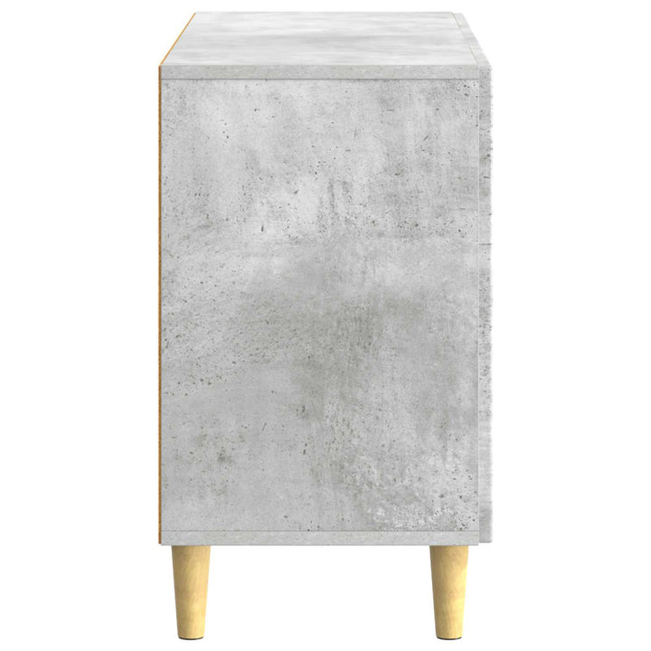 Sideboard med skuffe Betongrå 89 x 34,5 x 60 cm Konstrueret træ