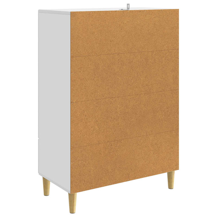 Sideboard Hvid 66 x 34,5 x 95 cm Konstrueret træ
