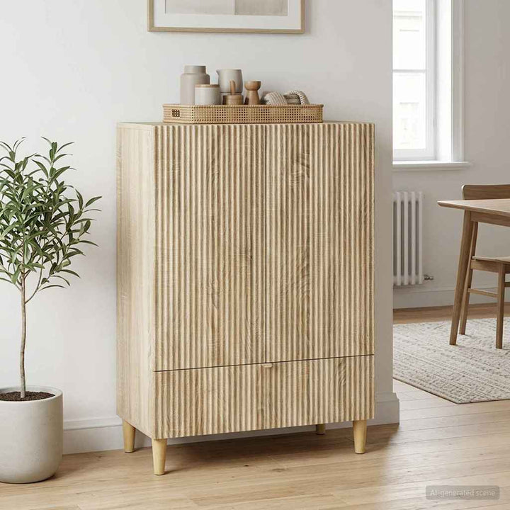 Sideboard Sonoma-eg 66 x 34,5 x 95 cm Konstrueret træ