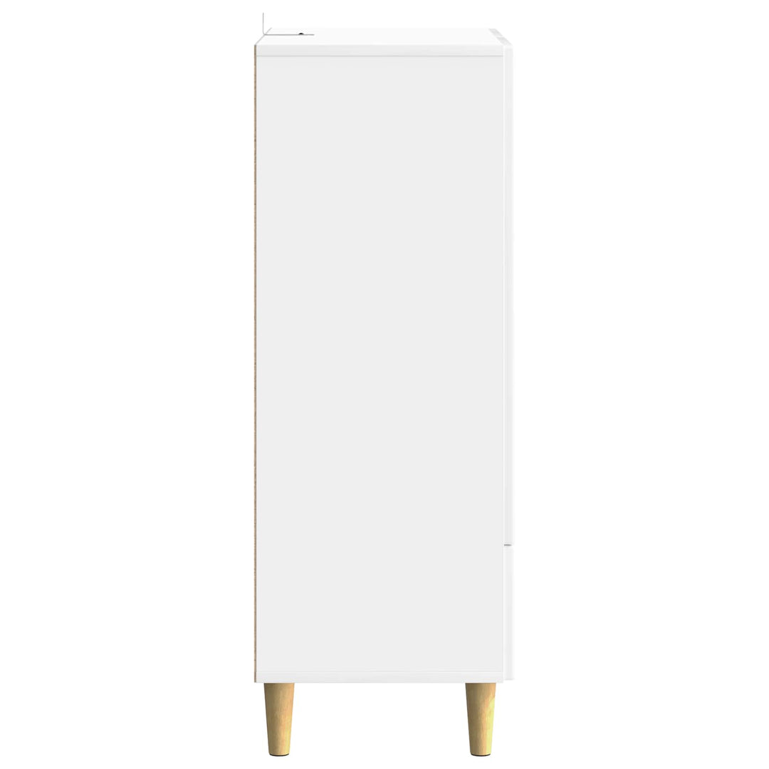 Sideboard Hvid højglans 66 x 34,5 x 95 cm Konstrueret træ