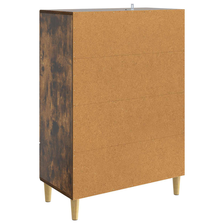 Sideboard med skuffe Røget eg 66 x 34,5 x 95 cm Konstrueret træ