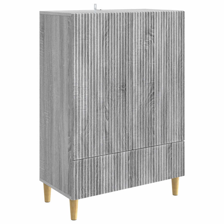 Sideboard Grå sonoma-eg 66 x 34,5 x 95 cm Konstrueret træ