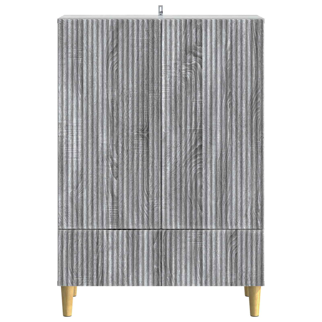 Sideboard Grå sonoma-eg 66 x 34,5 x 95 cm Konstrueret træ