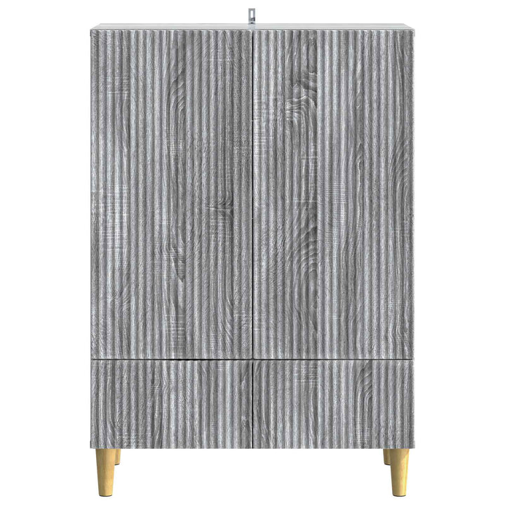 Sideboard Grå sonoma-eg 66 x 34,5 x 95 cm Konstrueret træ