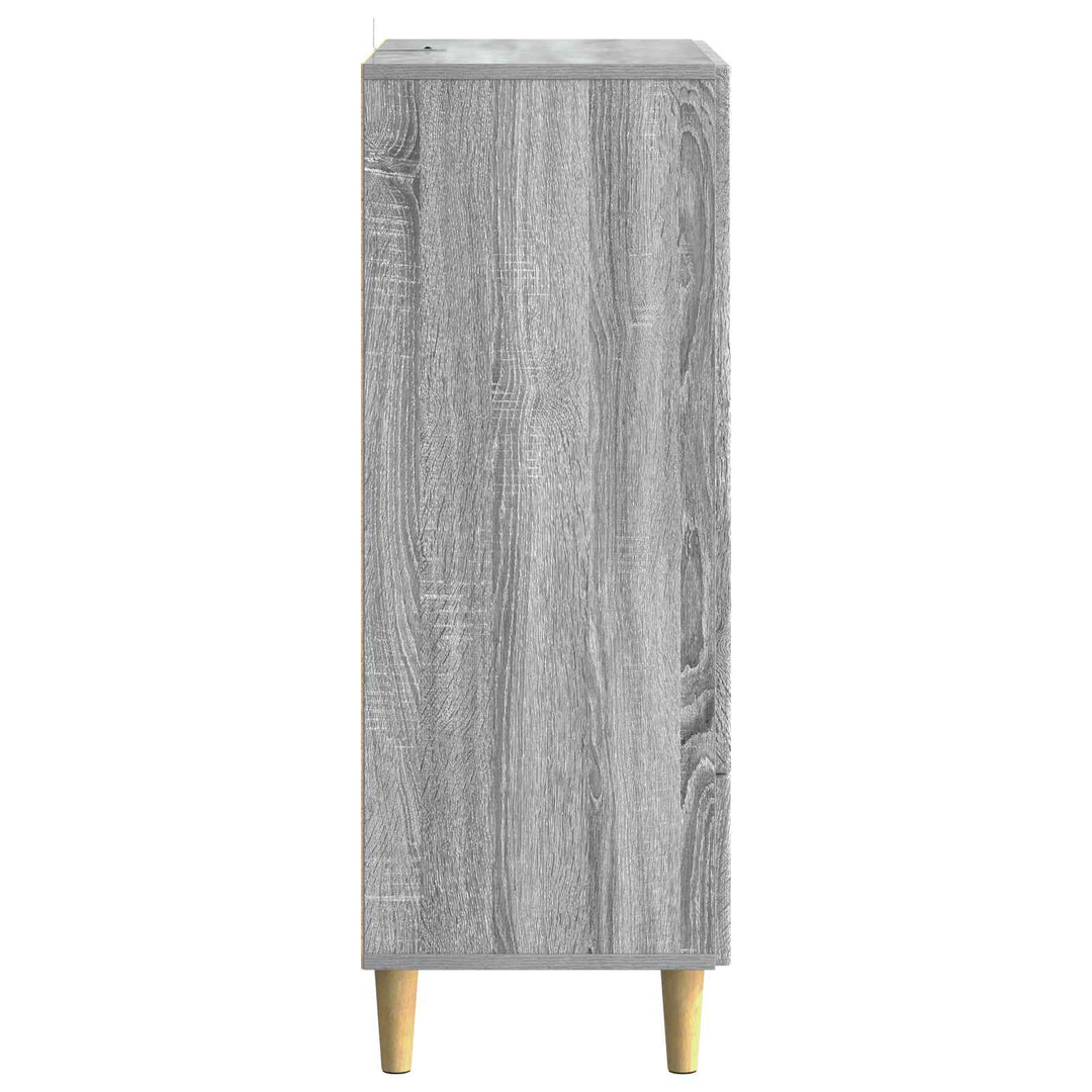 Sideboard Grå sonoma-eg 66 x 34,5 x 95 cm Konstrueret træ