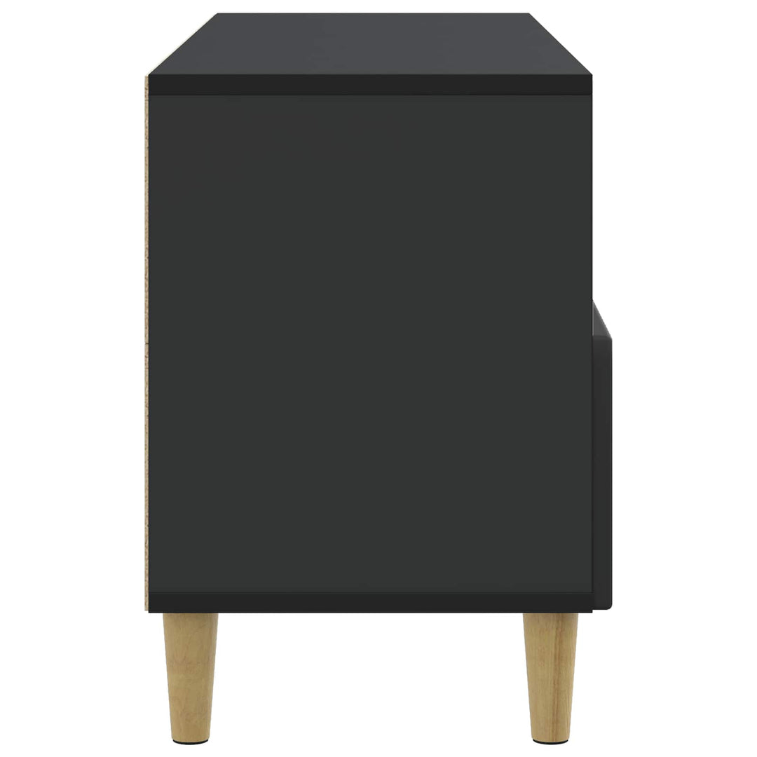TV-skab med skuffe Sort 102 x 34,5 x 50 cm Konstrueret træ