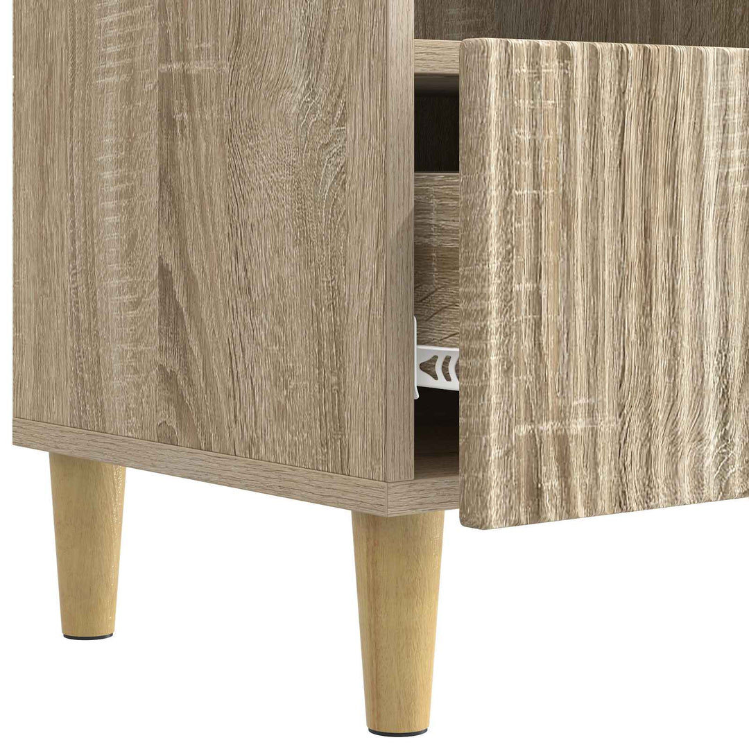 TV-skab med skuffe Sonoma-eg 102 x 34,5 x 50 cm Konstrueret træ