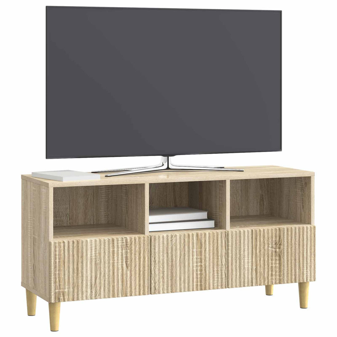 TV-skab med skuffe Sonoma-eg 102 x 34,5 x 50 cm Konstrueret træ