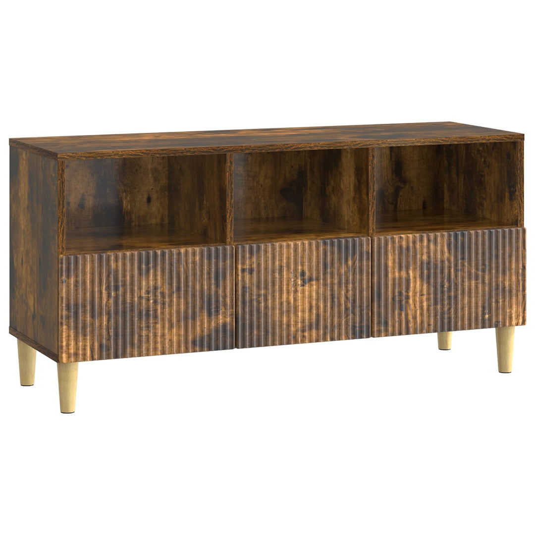 TV-skab 102 x 34,5 x 50 cm Røget eg Konstrueret træ