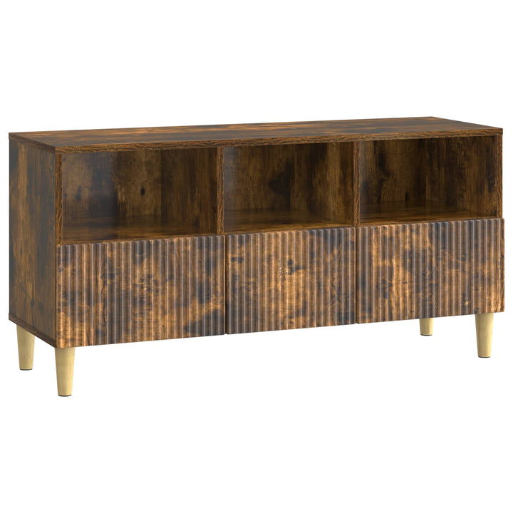 TV-skab 102 x 34,5 x 50 cm Røget eg Konstrueret træ