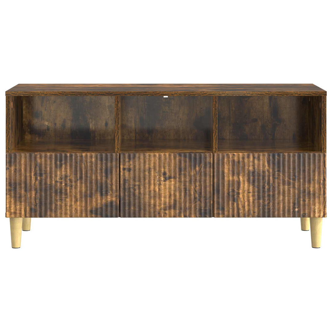 TV-skab 102 x 34,5 x 50 cm Røget eg Konstrueret træ