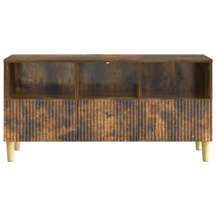 TV-skab 102 x 34,5 x 50 cm Røget eg Konstrueret træ