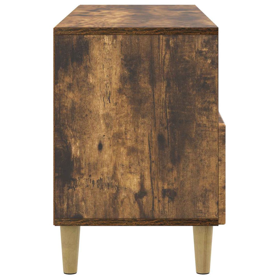 TV-skab 102 x 34,5 x 50 cm Røget eg Konstrueret træ