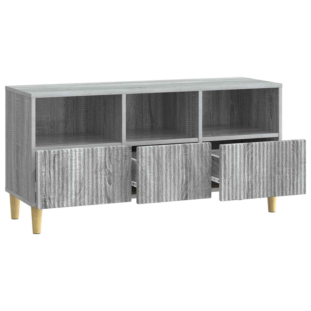 TV-skab 102 x 34,5 x 50 cm Grå sonoma-eg Konstrueret træ