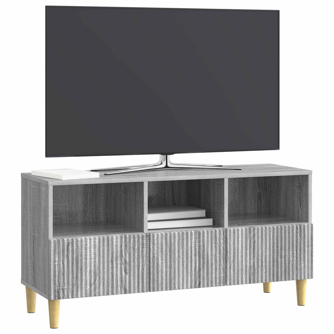 TV-skab 102 x 34,5 x 50 cm Grå sonoma-eg Konstrueret træ