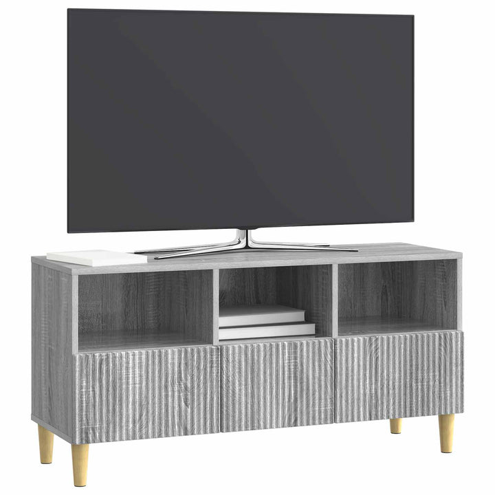 TV-skab 102 x 34,5 x 50 cm Grå sonoma-eg Konstrueret træ