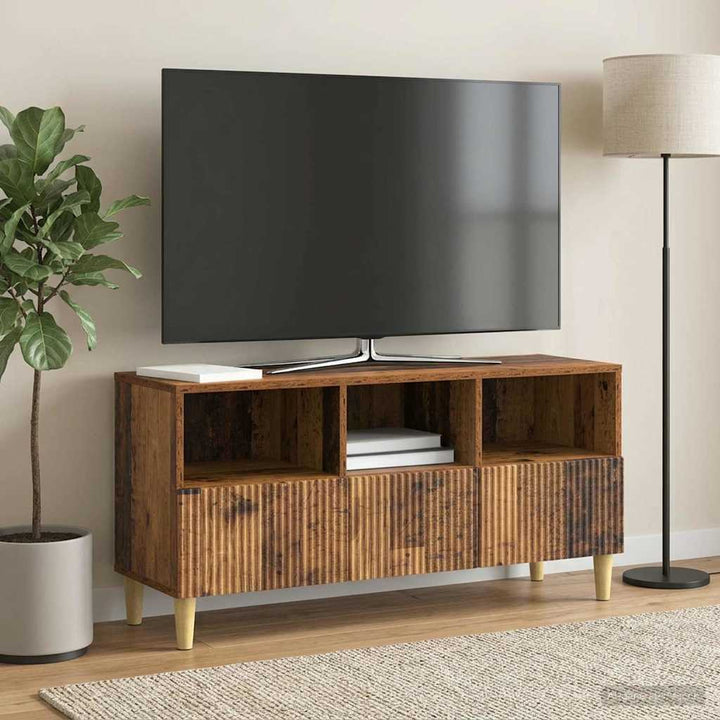 TV-skab Gammelt træ 102 x 34,5 x 50 cm Konstrueret træ