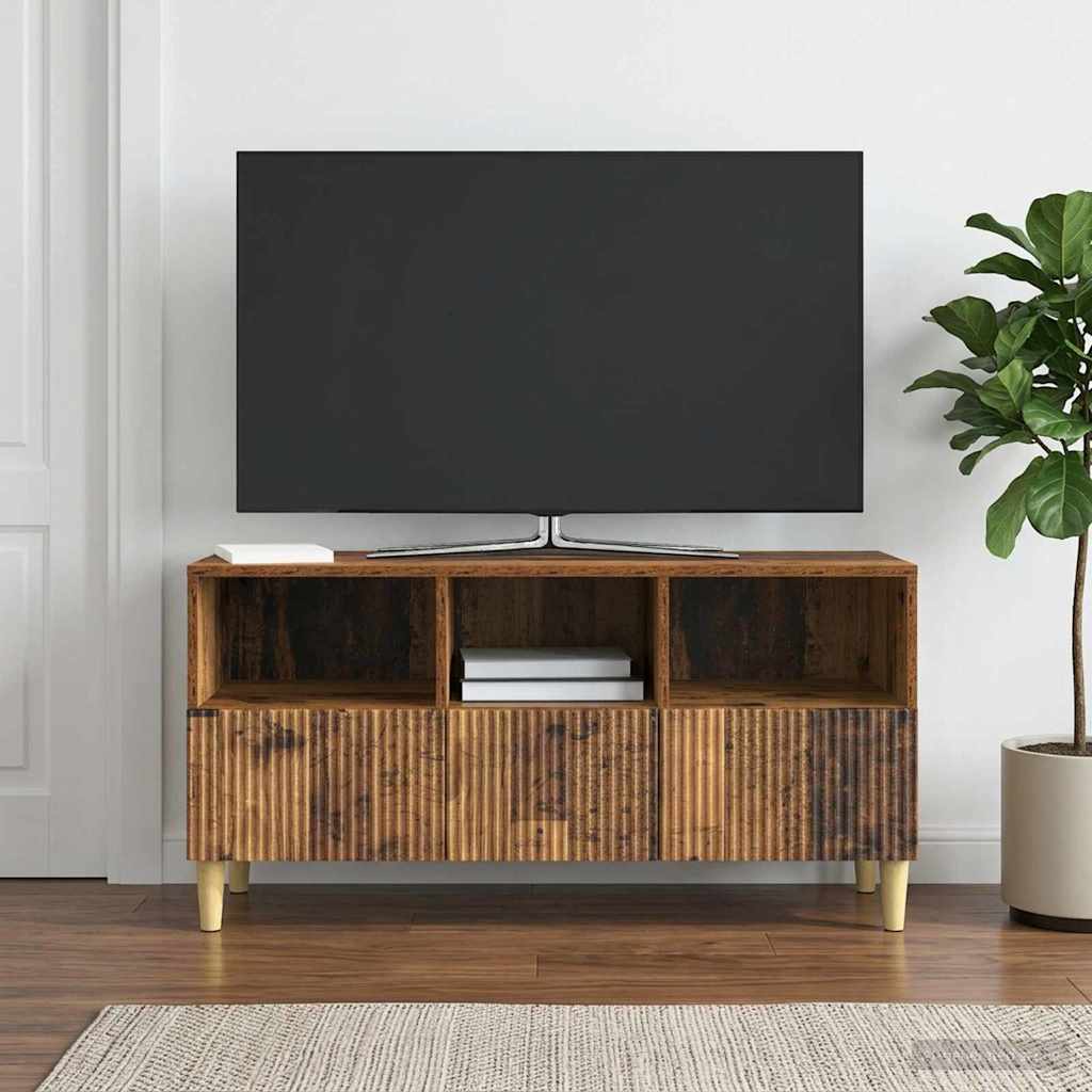 TV-skab Gammelt træ 102 x 34,5 x 50 cm Konstrueret træ