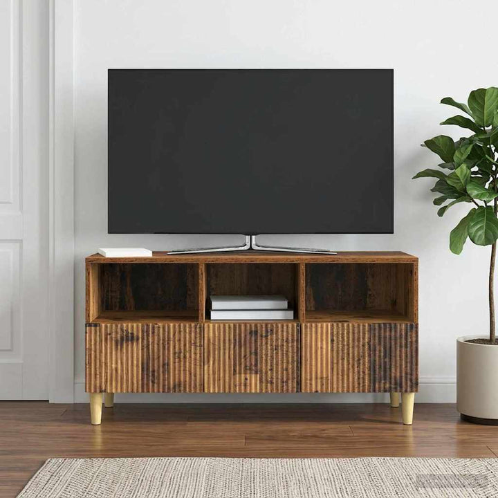 TV-skab Gammelt træ 102 x 34,5 x 50 cm Konstrueret træ