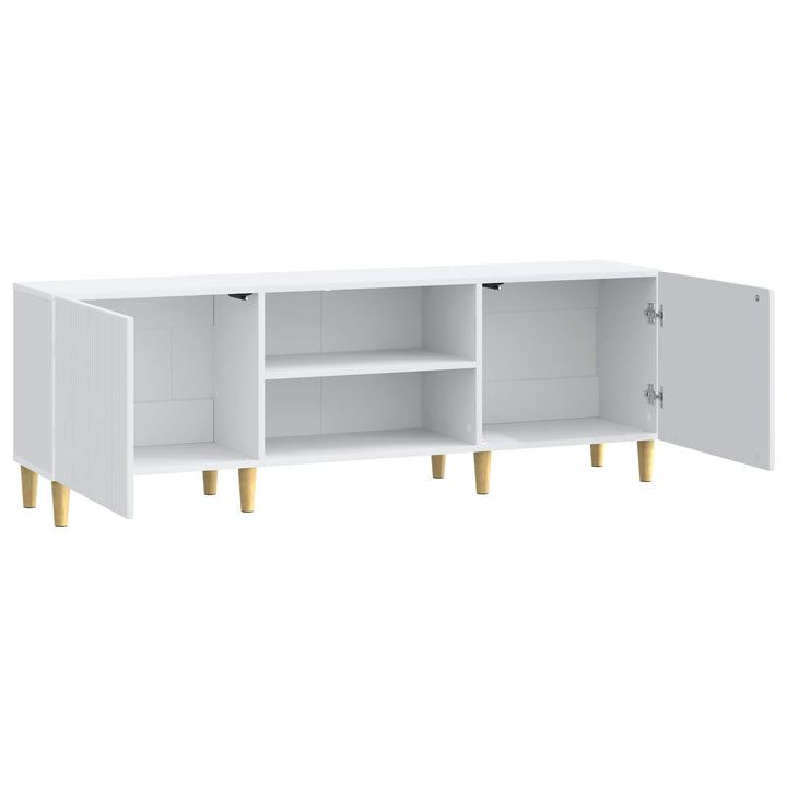 TV-skab Hvid 150 x 31 x 50 cm Konstrueret træ