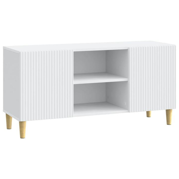 TV-skab Hvid 102 x 34,5 x 50 cm Konstrueret træ