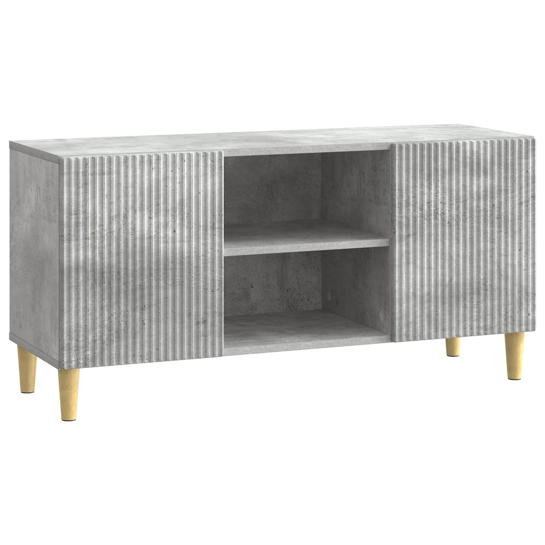 TV-skab Betongrå 102 x 34,5 x 50 cm Konstrueret træ