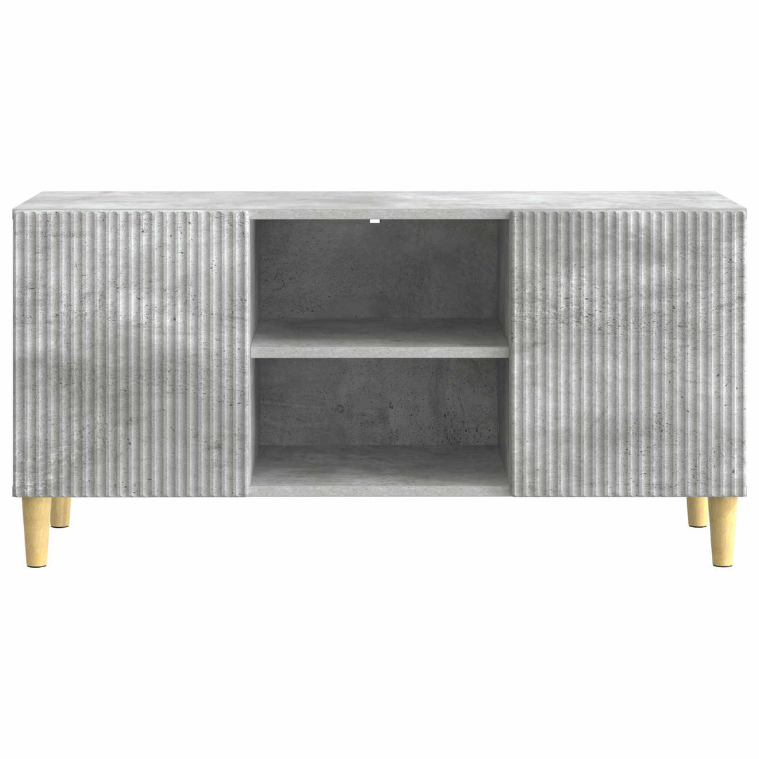 TV-skab Betongrå 102 x 34,5 x 50 cm Konstrueret træ