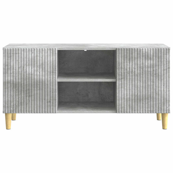 TV-skab Betongrå 102 x 34,5 x 50 cm Konstrueret træ
