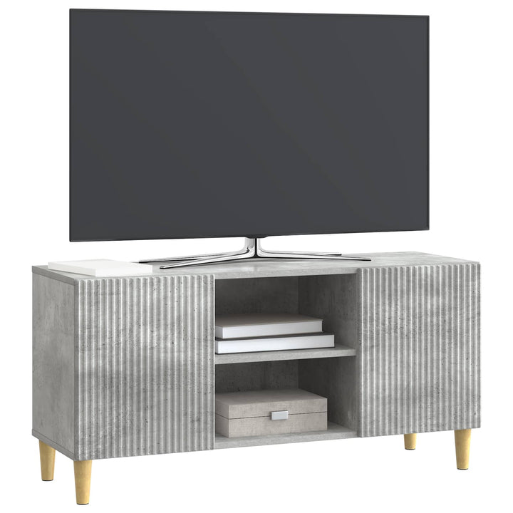 TV-skab Betongrå 102 x 34,5 x 50 cm Konstrueret træ