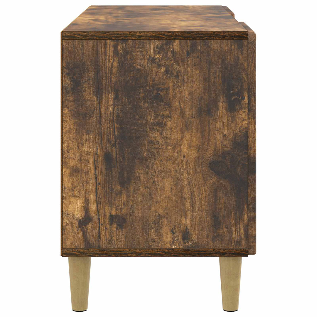TV-skab 102 x 34,5 x 50 cm Røget eg Konstrueret træ