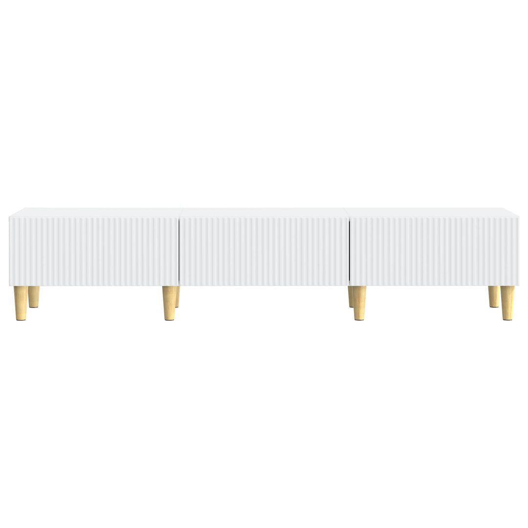 TV-skab med skuffe Hvid 147 x 34,5 x 30 cm Konstrueret træ