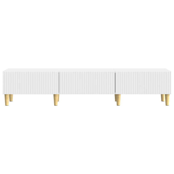 TV-skab med skuffe Hvid 147 x 34,5 x 30 cm Konstrueret træ