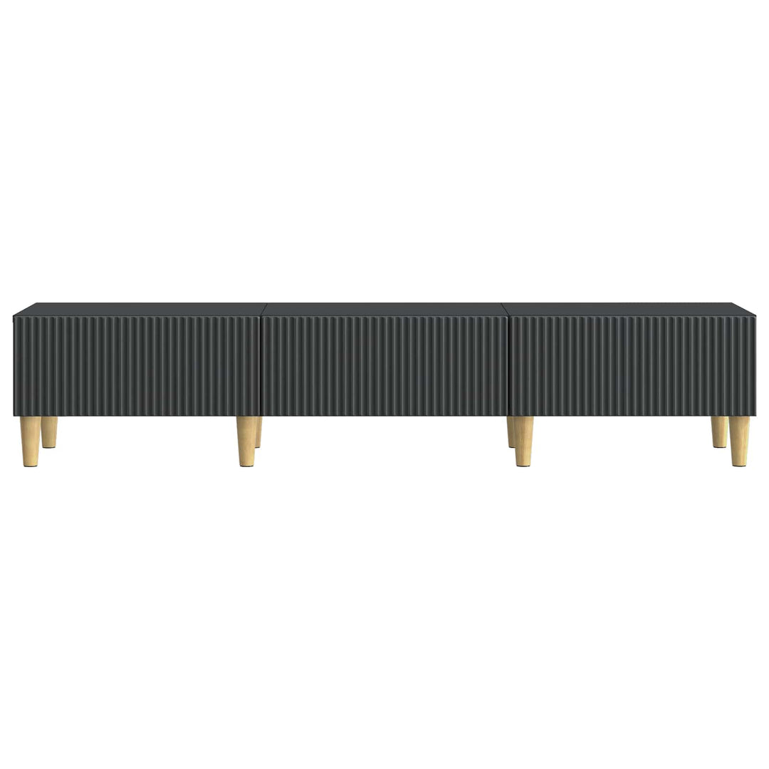 TV-skab med skuffe Sort 147 x 34,5 x 30 cm Konstrueret træ