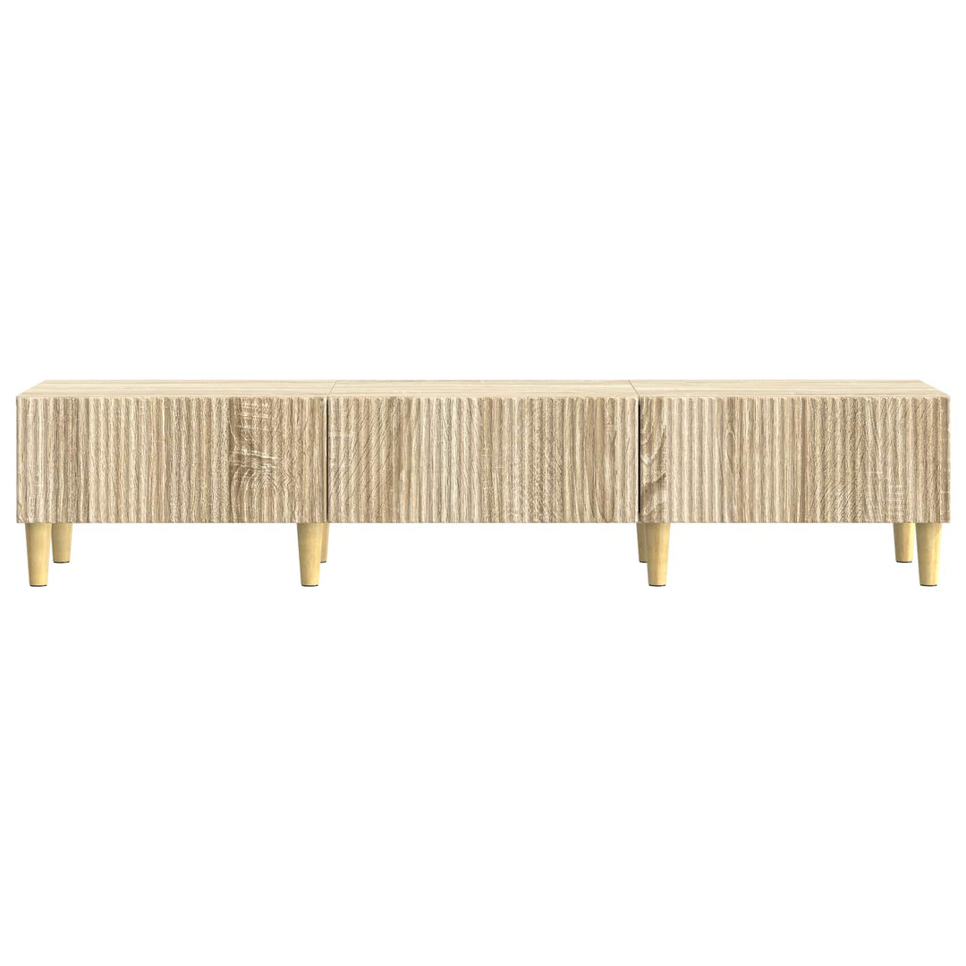 TV-skab med skuffe Sonoma-eg 147 x 34,5 x 30 cm Konstrueret træ