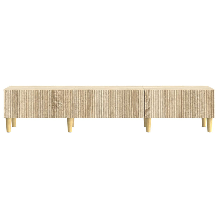 TV-skab med skuffe Sonoma-eg 147 x 34,5 x 30 cm Konstrueret træ
