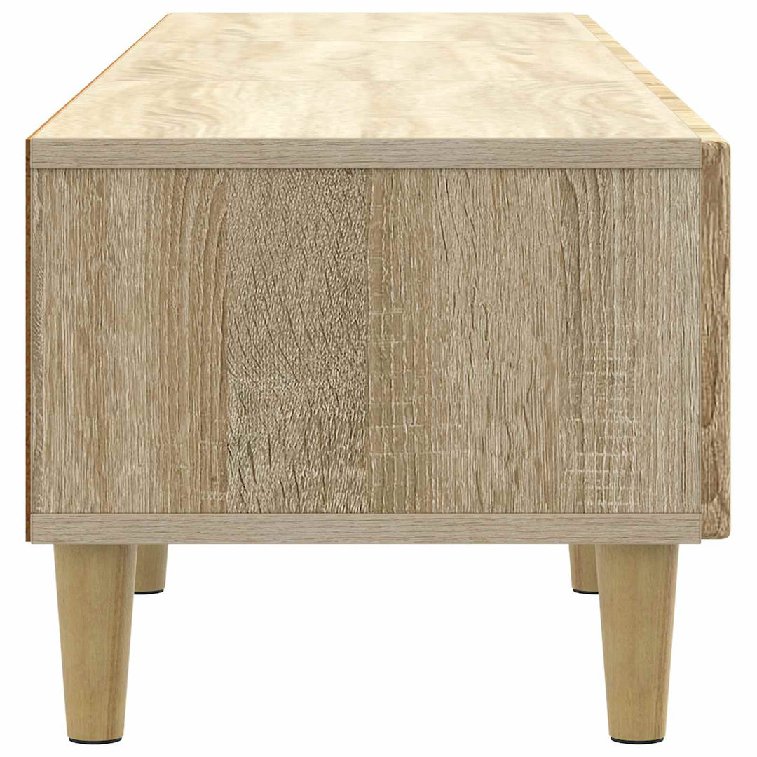 TV-skab med skuffe Sonoma-eg 147 x 34,5 x 30 cm Konstrueret træ