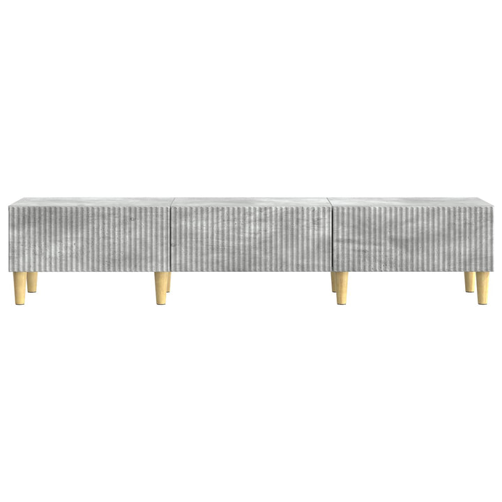 TV-skab med skuffe Betongrå 147 x 34,5 x 30 cm Konstrueret træ