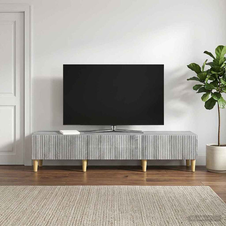 TV-skab Grå sonoma-eg 147 x 34,5 x 30 cm Konstrueret træ