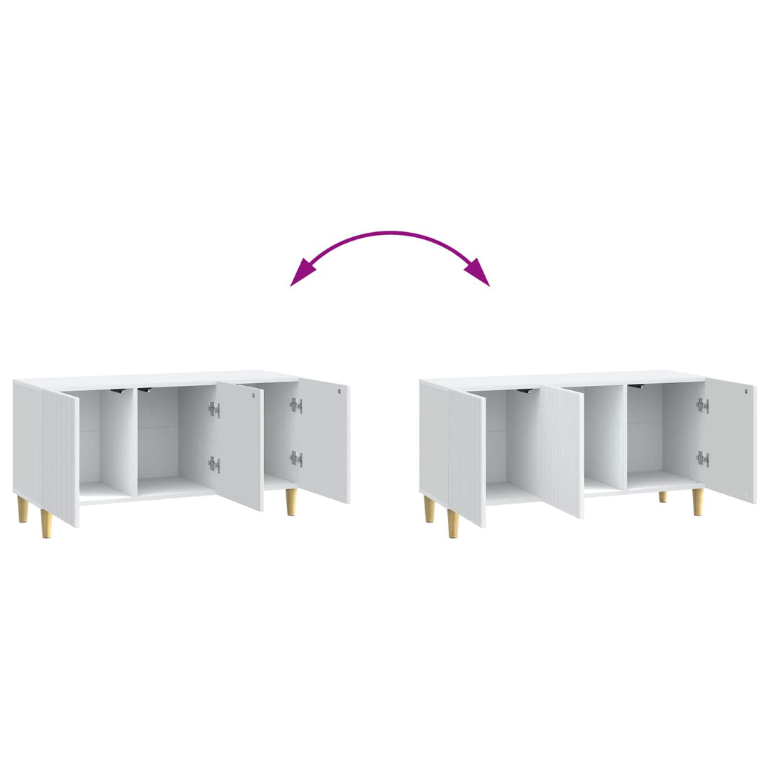 TV-skab Hvid 99 x 34,5 x 50 cm Konstrueret træ