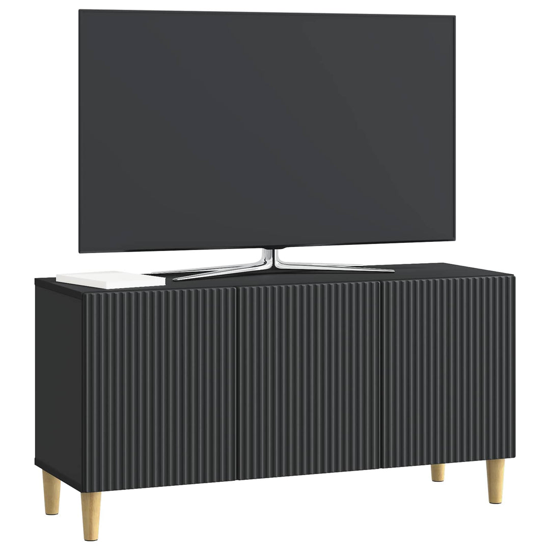 TV-skab Sort 99 x 34,5 x 50 cm Konstrueret træ
